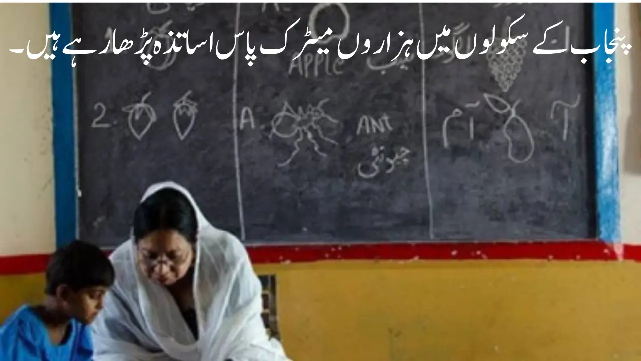 Thousands Of Matric-Pass Teachers Are Teaching In Punjab Schools