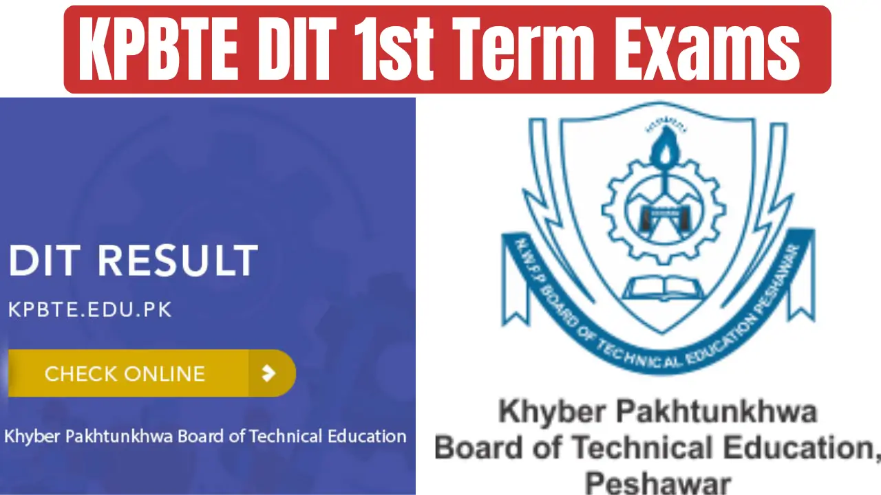KPBTE DIT 1st Term Exams 2026 Date Sheet